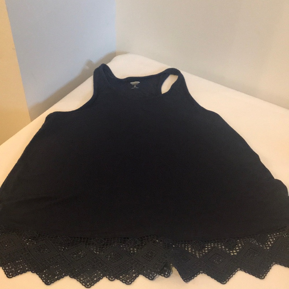 Girls Navy Tank Size 8